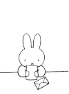 miffy reads the letter (book page 4)